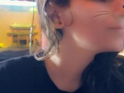 Snapchat girl eats banana with yogurt on it ♡ 5/16