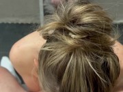 cigarette break which ends in swallowing sperm 15/16