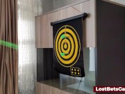 Strip darts game ends up with the guy getting a blowjob 4/16