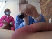 DAY6: TWO NURSES TEST A PATIENT'S NEW DICK with their big asses 2/16
