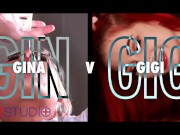 The Big British Blowjob Race - Gigi Rouge vs Gina Varney 2/16