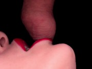 She milked me with her mouth. Cum in mouth close up 1/16