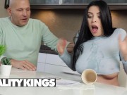REALITY KINGS - Lucky Landlord Loves Motorboating & Tittyfucking Kira Queen's Amazing Tits