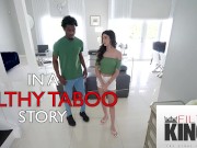 Kylie Rocket tries her stepbrother's oversized hard cock 1/16