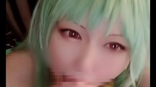 【ﾌﾙ】ラムちゃんコスプレで大好きなチン〇を濃厚フェラ