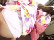 Hot Brunette In Kimono 3/16