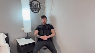 Cocky cop sniffing findom ruined orgasm joi