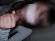 激カワ清楚系美女が飲んだ勢いでベランダで即フェラ抜きで大量口内射精！【即削除注意】　巨乳 手コキ 野外 素人 顔出し 日本人 japanese カップル イチャイチャ 変態 流出  まろちゃんねる 10/16