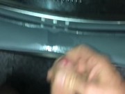 Pissing & Cumming Into The Washing Machine, Then Cleaning It Up 9/16