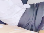 パンスト履いたスーツ女子が、電マでクリ責めオナニーしたら、白濁汁ダラダラでイっちゃう♡♡ 2/16