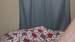 Straight guy plays bi with toy