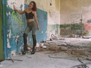 Thigh High Boots ASMR Mistress Perfect Ass Tight Jeans Boot Fetish Tease 14/16