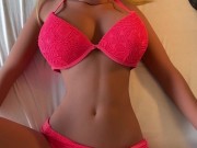 POV fucking doll Mandy in her pink bikini (part 2) 4/16