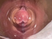 Camera deep inside Mia's tight creamy pussy 16/16