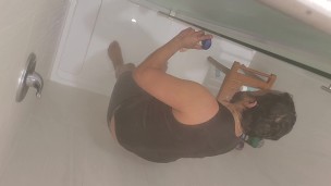 Shower play in wet clothes