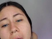 I was very thirsty so I asked him to pee in my mouth, I swallowed it all! Pee and Cum Swallow 16/16