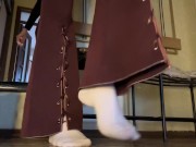 Clean my boots, dog. One try