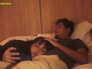 mi hermanastro entra a mi cuarto y hace que le haga una mamada 4/16