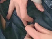 Hairy Japanese amateur masturbates♡Wet her skirt with her love juice and come[homemade] 7/16