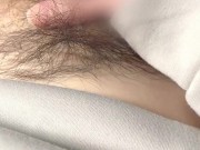 I come with my fingers♡Realistic masturbation of hairy Japanese amateurs♡Subjective video [Selfy]. 10/16