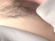 I come with my fingers♡Realistic masturbation of hairy Japanese amateurs♡Subjective video [Selfy]. 16/16