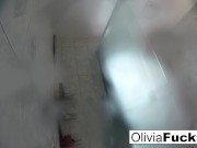 Olivia washes off after a long day 11/16