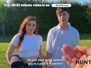 HUNT4K. Pounding Pussy at the Pond. Hot sex with Suzie Sparklez 4/16