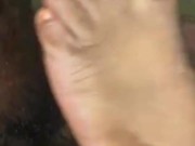 ONLY PRETTY FEET AND TOES CAN GIVE GORILLA DICK A FOOTJOB MASSAGE!!!!!!!