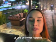 COLOMBIAN TEEN has risky PUBLIC SEX with stranger in a restaurant bathroom! - Abella Olsen 1/16