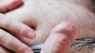 Wank my cock showing my hairy pecs - British Hairy Ginger Daddy Bear