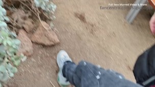 Being very naughty in a zoo - risky public