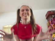 Fake Hostel - weird sweets cause Futanari hallucination ending in horny threesome with ebony MILF and hot college babe 2/16