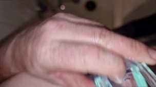 White Kiwi NZ Bear sticks speculum in ass again