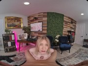 FuckPassVR - Seductive secretary Melody Marks gets creampied and begs for more in an immersive VR encounter 6/16