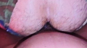 Cum filled hairy ass daddy fucked bareback by big black cock twink 4K UHD POV XXX