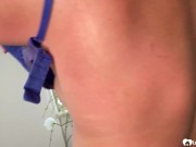 While she was feeling horny, my wife made me record her hot solo. 6/16