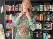 4K Transparent Black And White Dress Try On Haul 10/16