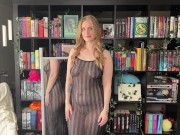 4K Transparent Black And White Dress Try On Haul 12/16