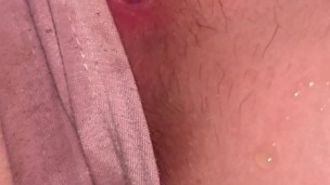 Homemade Bella Toy play squirting close up