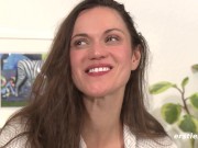 Ersties - Sexy Brunette Gets Off While Using a Chrome Vibrator 11/16