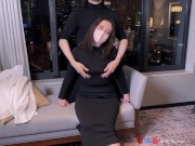 【3連発大量射精/夜通しSEX】旦那の出張中にお泊まりNTR♡ ロマンチックな夜景を見ながら激しく生SEX♡ 射精してもすぐギンギンになる絶倫チンポにイカされまくる人妻さん/// 　個人撮影 NTR 6/16