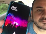 young Colombian gives control of the lush to the uber driver so he can make her run 6/16