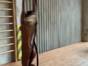 Sporty Monika Fox Doing Gymnastics Naked 5/16