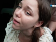 Stepsister paid with a blowjob for a ride. Fucked in the car - Deluxe_Bitch 12/16