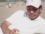 She tempted me in a plubic place, fucking on the beach 2/16