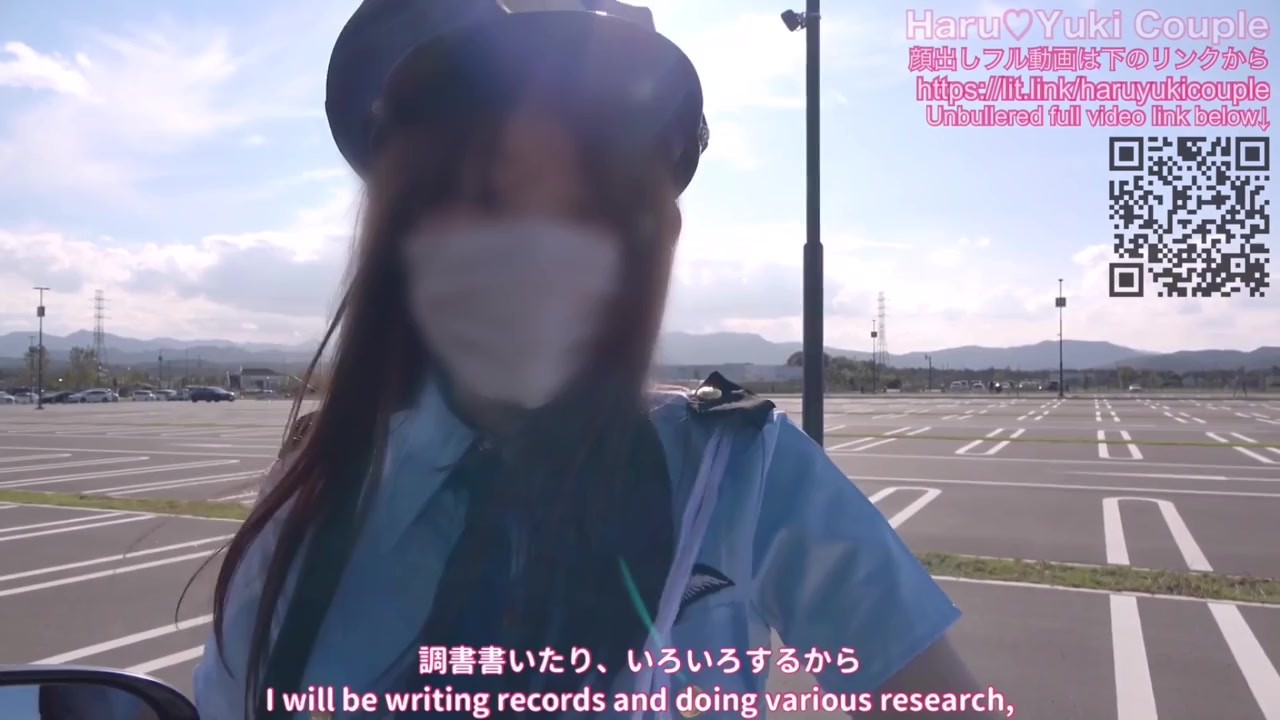 【素人】ミニスカポリスでカーセックス＆ノーブラショッピングで車外中出しSEX 素人カップル/美少女/色白美乳/中出し/フル動画(53分)/일본여대생과질내사정섹스 - RedTube