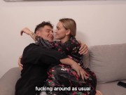 I Don't Care, I'm Horny! Girl Makes Her Husband Fuck Her Hard 1/16