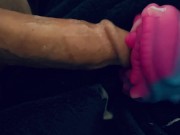 Slow jus the tip alien pussy penetration 16/16