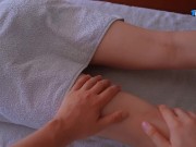 Petite Girl Gets Massage With End From Big Dick Masseur 3/16