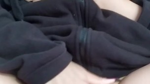 Hot teen babe fingering her beautiful pussy after work